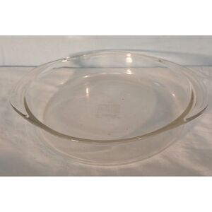 Vintage PYREX Glass Pie Plate 9 Inch Clear Baking Dish USA